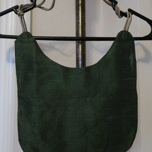 GREEN SILK PURSE